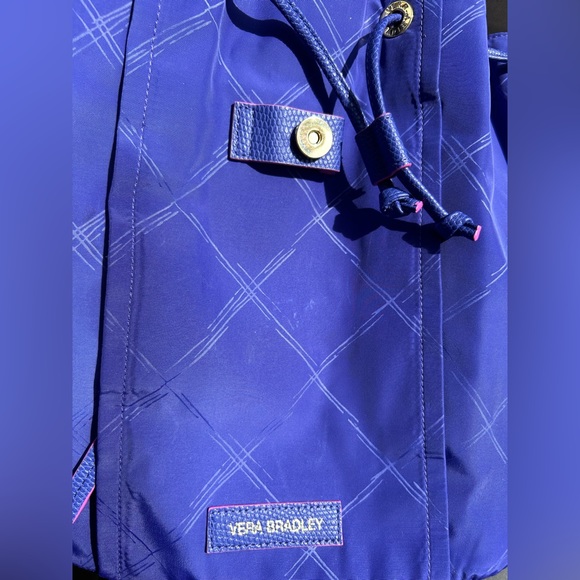 VERA BRADLEY Blue and pink Nylon Drawstring Backpack - Picture 9 of 13